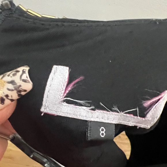 Gold Crop Halter Top & Black Wide-Leg Pants Set - Picture 7 of 13